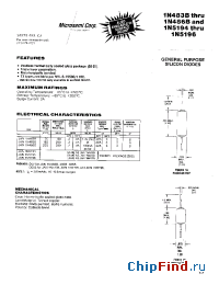 Datasheet 1N483B manufacturer Microsemi